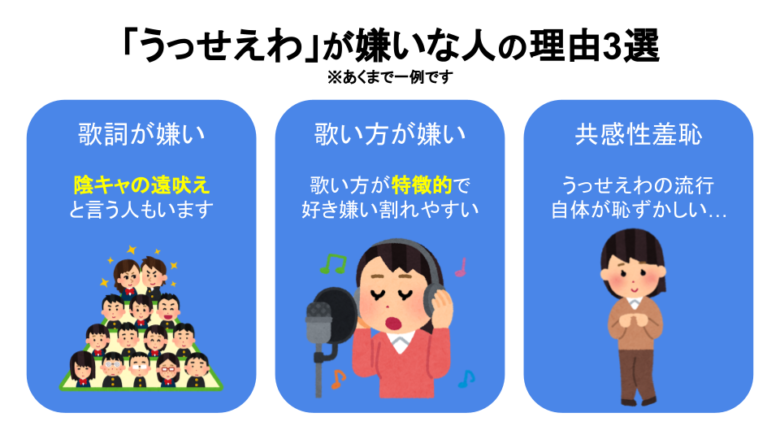 うっせぇわが嫌いな人の理由3選