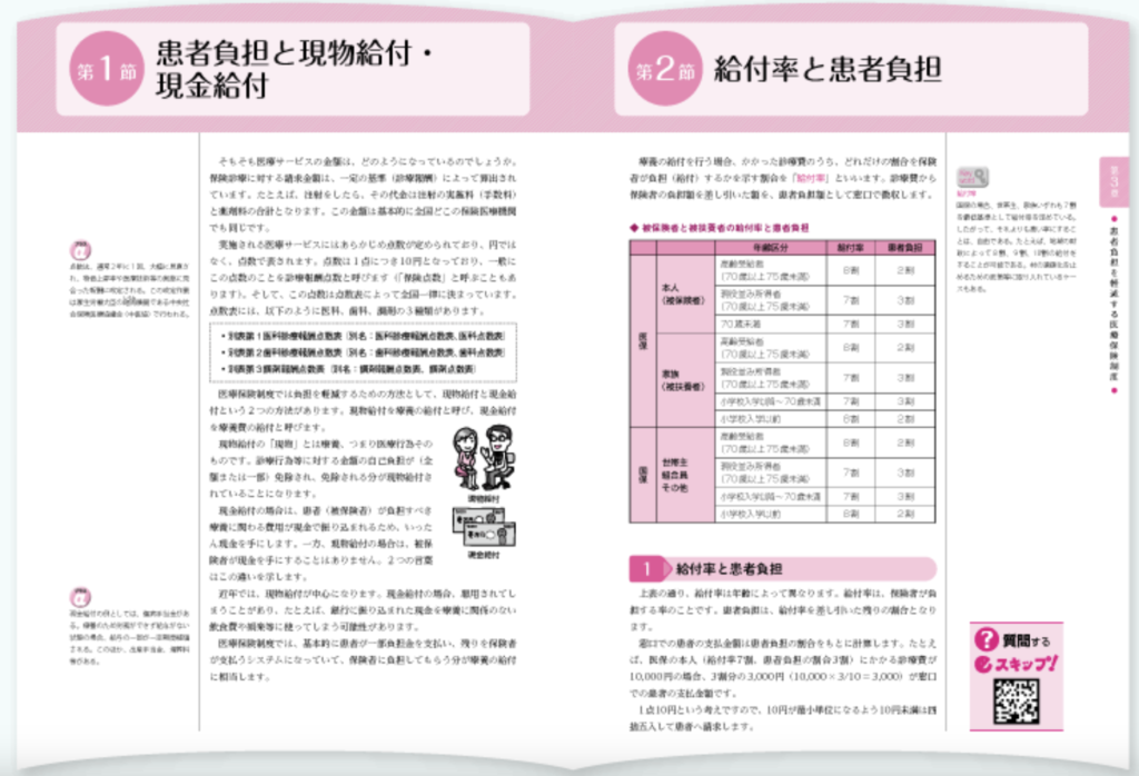 キャリカレ医療事務講座のテキスト